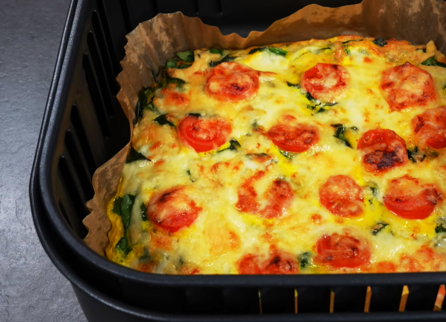 Frittata aus der Heißluftfritteuse